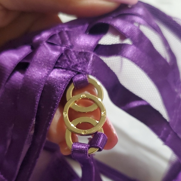 Honey Birdette Purple Strappy Panties - Picture 5 of 7